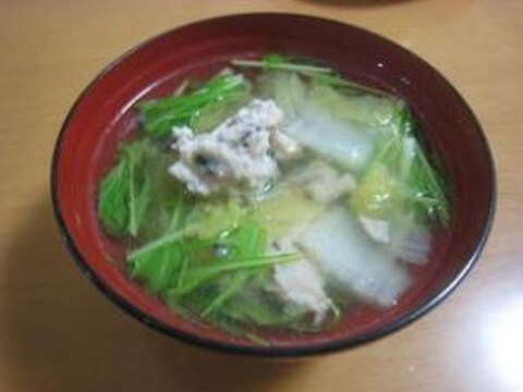 ＊＊＊野菜たっぷり鶏だんごのスープ＊＊＊